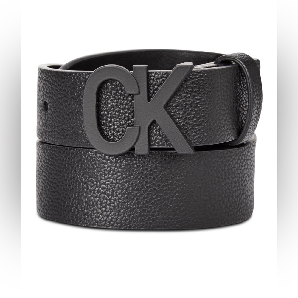 Calvin Klein big boys pebble leather belt